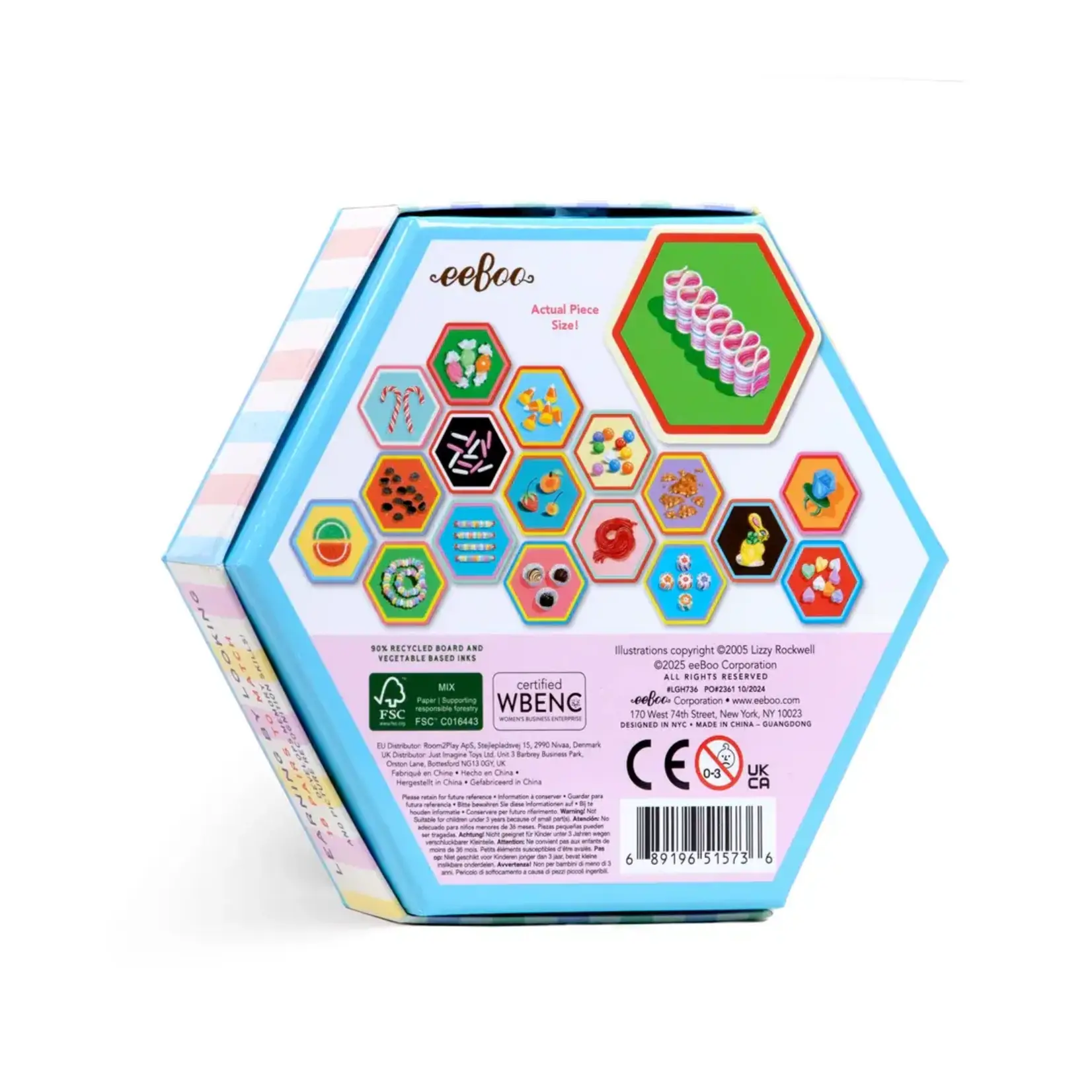Eeboo Eeboo Candy Little Hex Matching Game