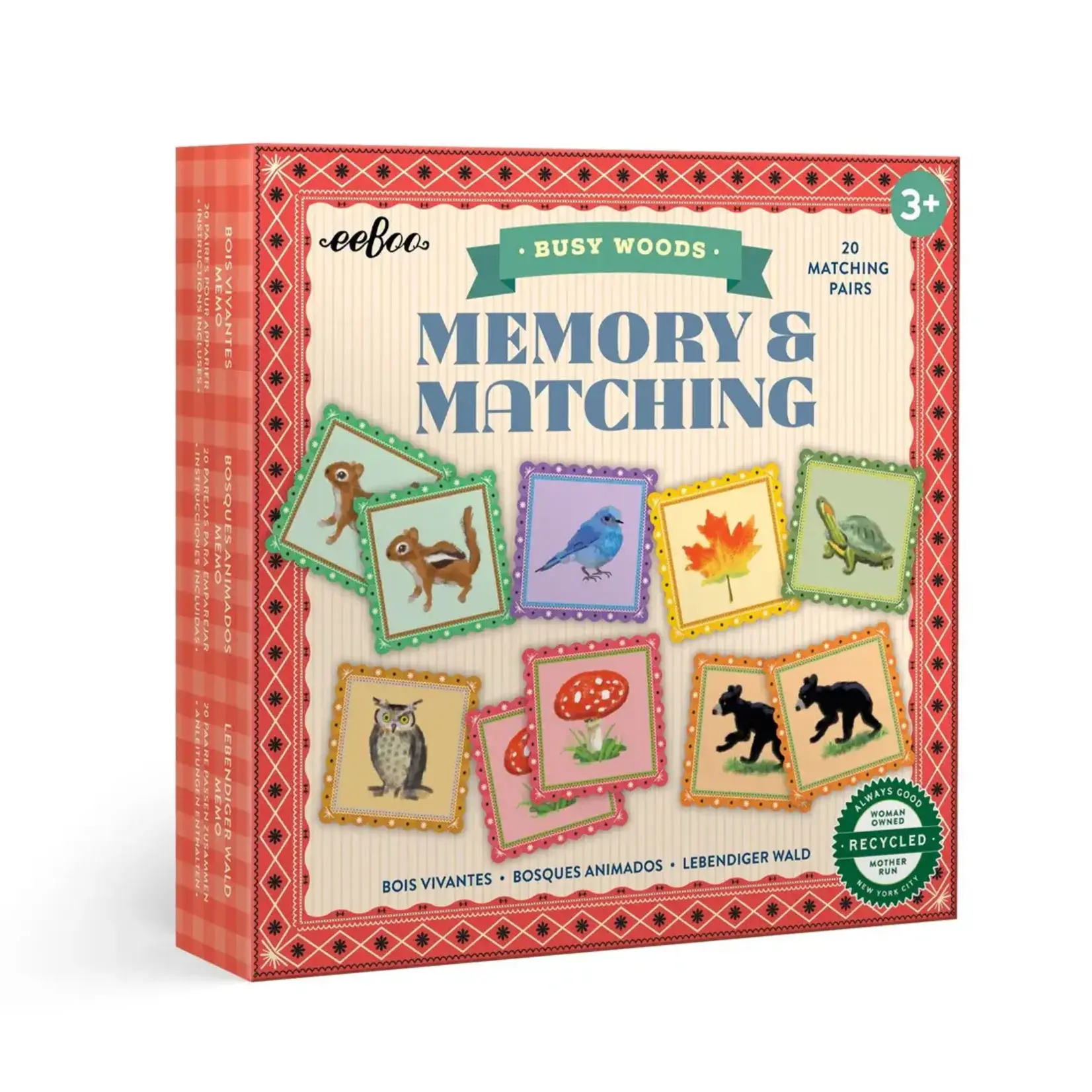 Eeboo Eeboo Busy Woods Matching Game