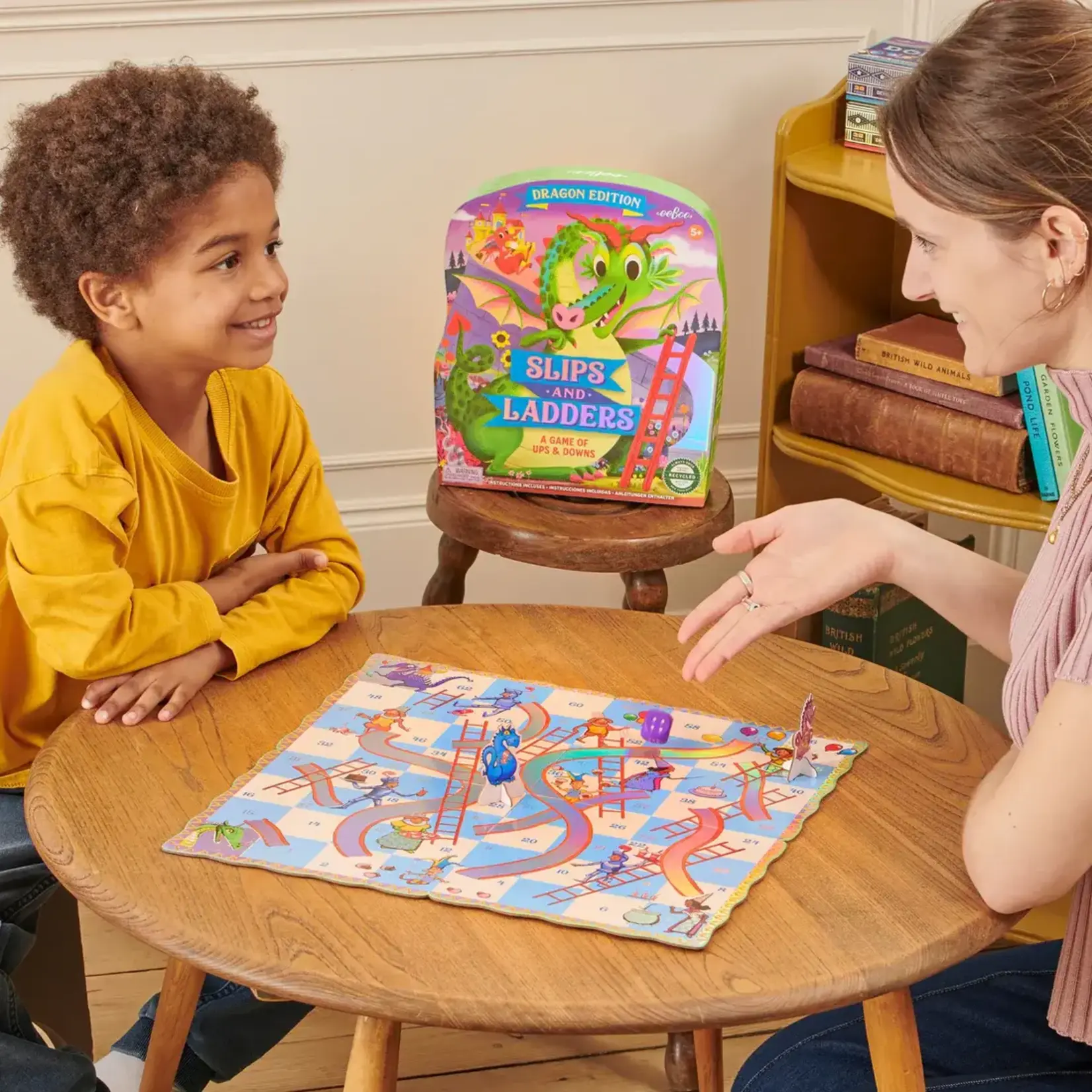 Eeboo Eeboo Slips & Ladders Dragon Edition Shpd Game