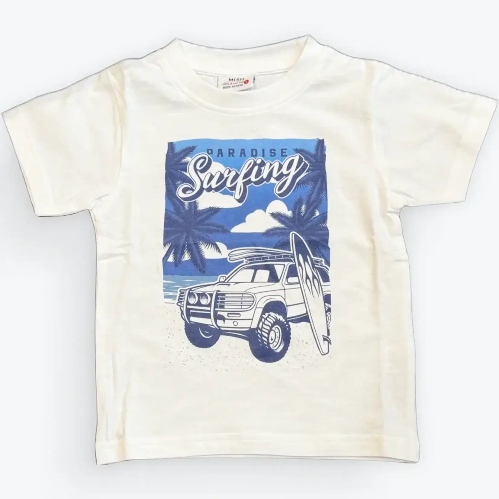 Mish Mish Mish Mish White Surf Paradise Jersey T-Shirt