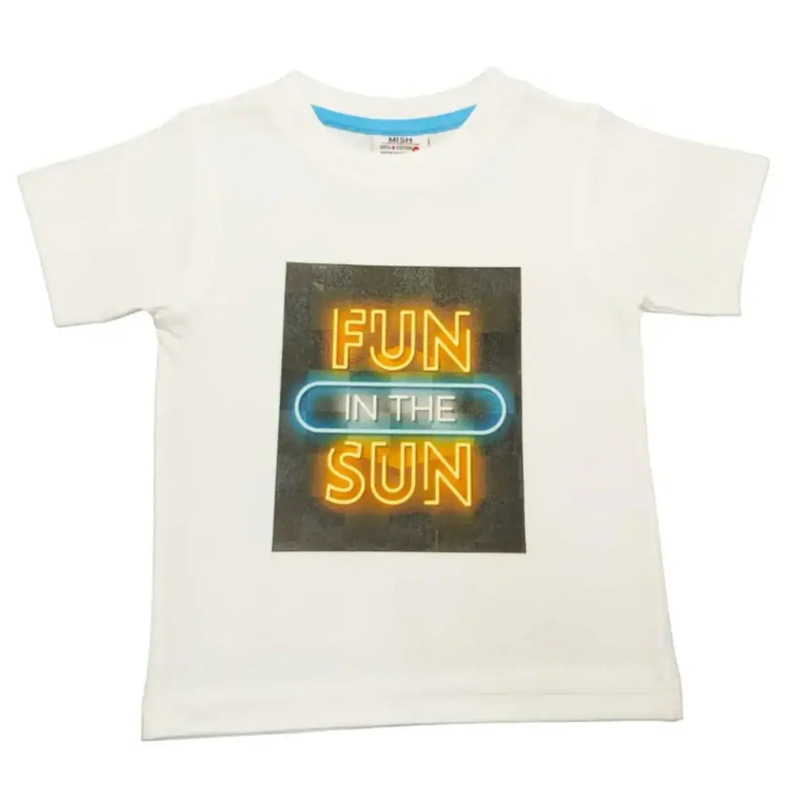 Mish Mish Mish Mish White Neon Fun In The Sun T-Shirt