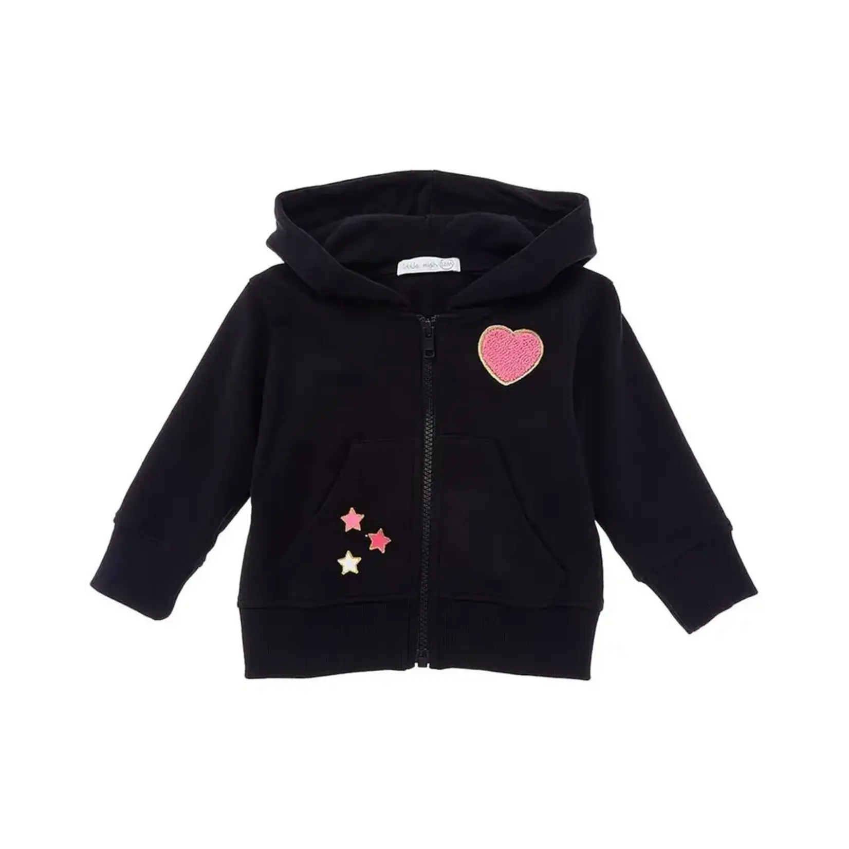 Mish Mish Mish Mish Pink Glitter Patches Hoody