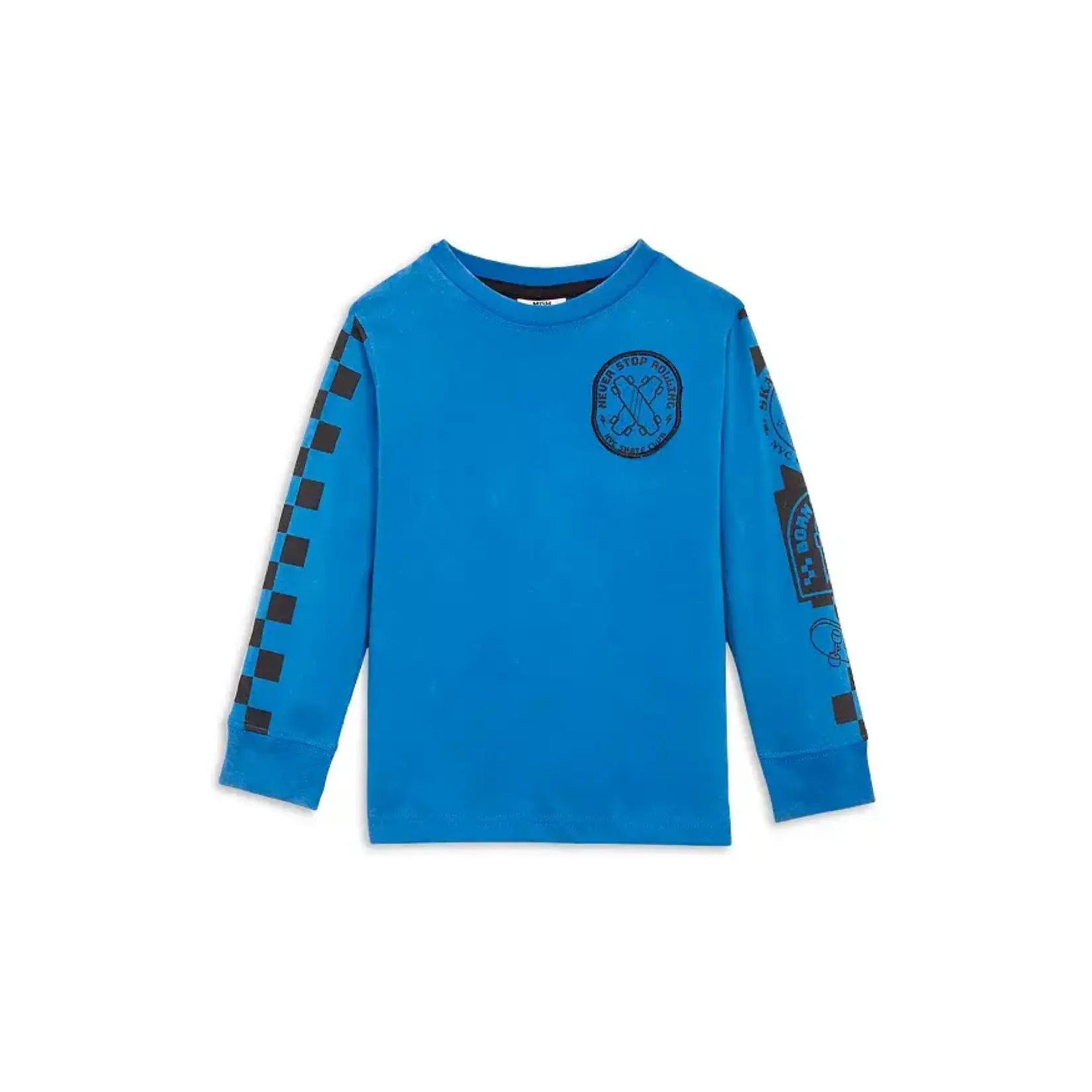 Mish Mish Mish Mish Cobalt Skate Patch Enzyme Jersey L/S Top