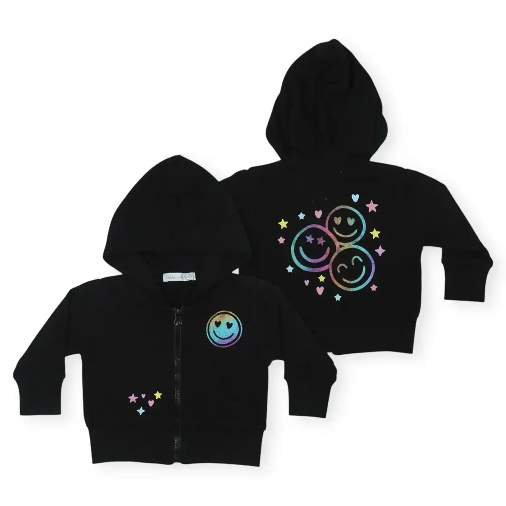 Mish Mish Mish Mish Black Multi Smile Fan Hoody