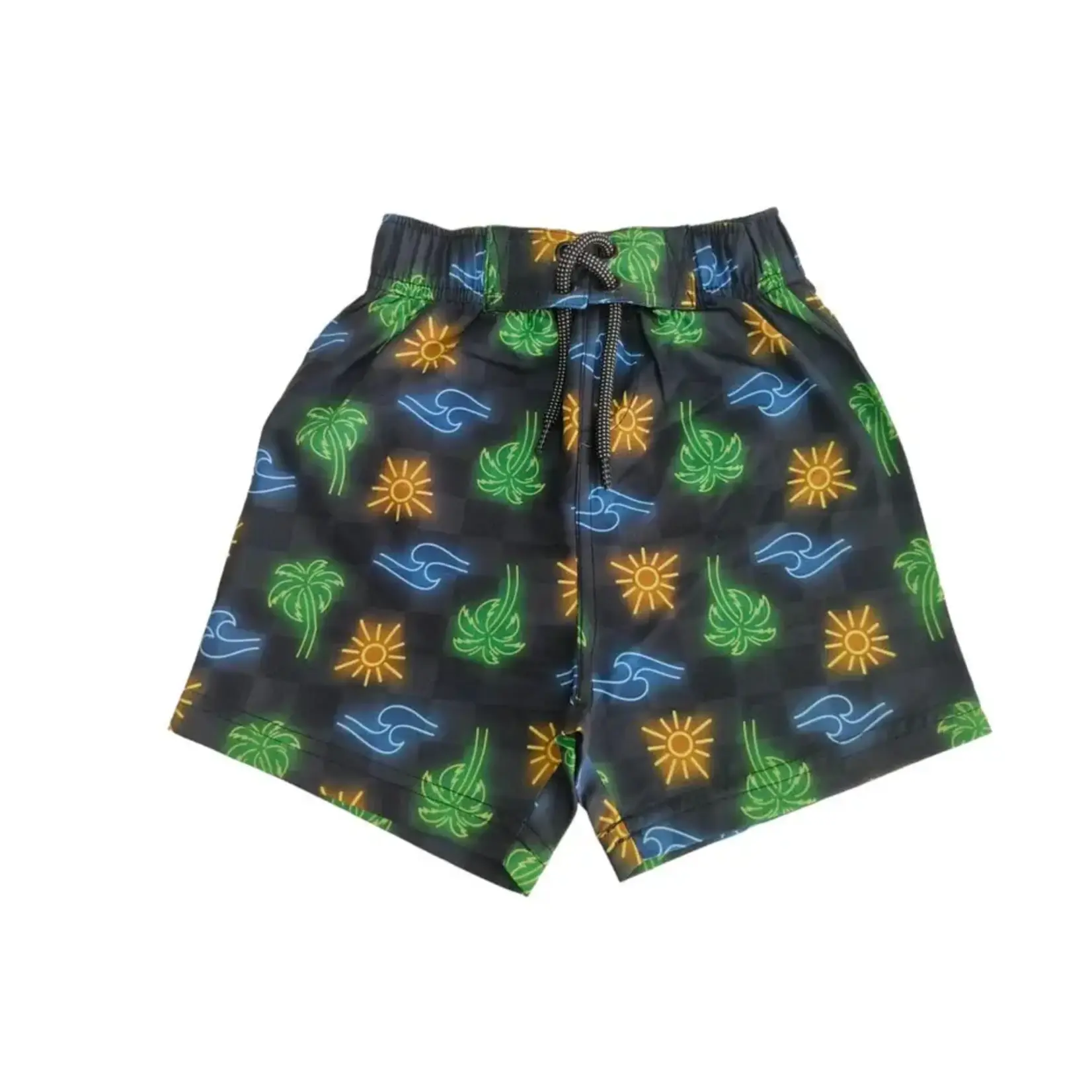 Mish Mish Mish Mish Black Fun In The Sun Board Shorts