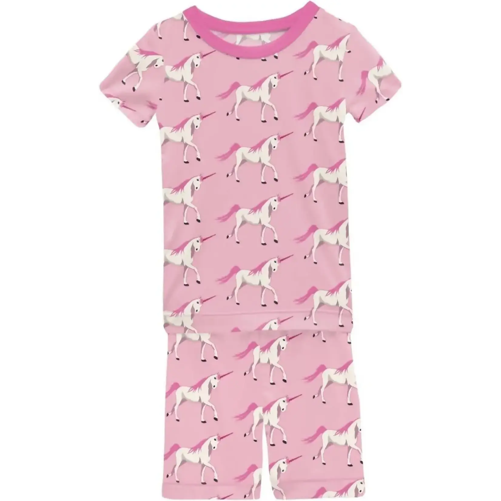 KicKee Pants Kickee Pants Cake Pop Prancing Unicorn Print S/S Pj Set