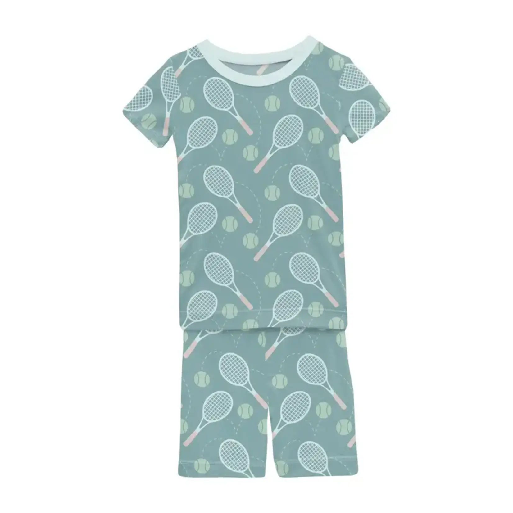 KicKee Pants Kickee Pants Jade Tennis Print Short Sleeve Pajama Set with Shorts