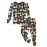 KicKee Pants Kickee Pants Midnight Monsters Under the Bed Print Long Sleeve Pajama Set