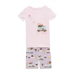 KicKee Pants Kickee Pants Thistle Ice Cream Truck Short Sleeve Graphic Tee Pajama Set with Shorts