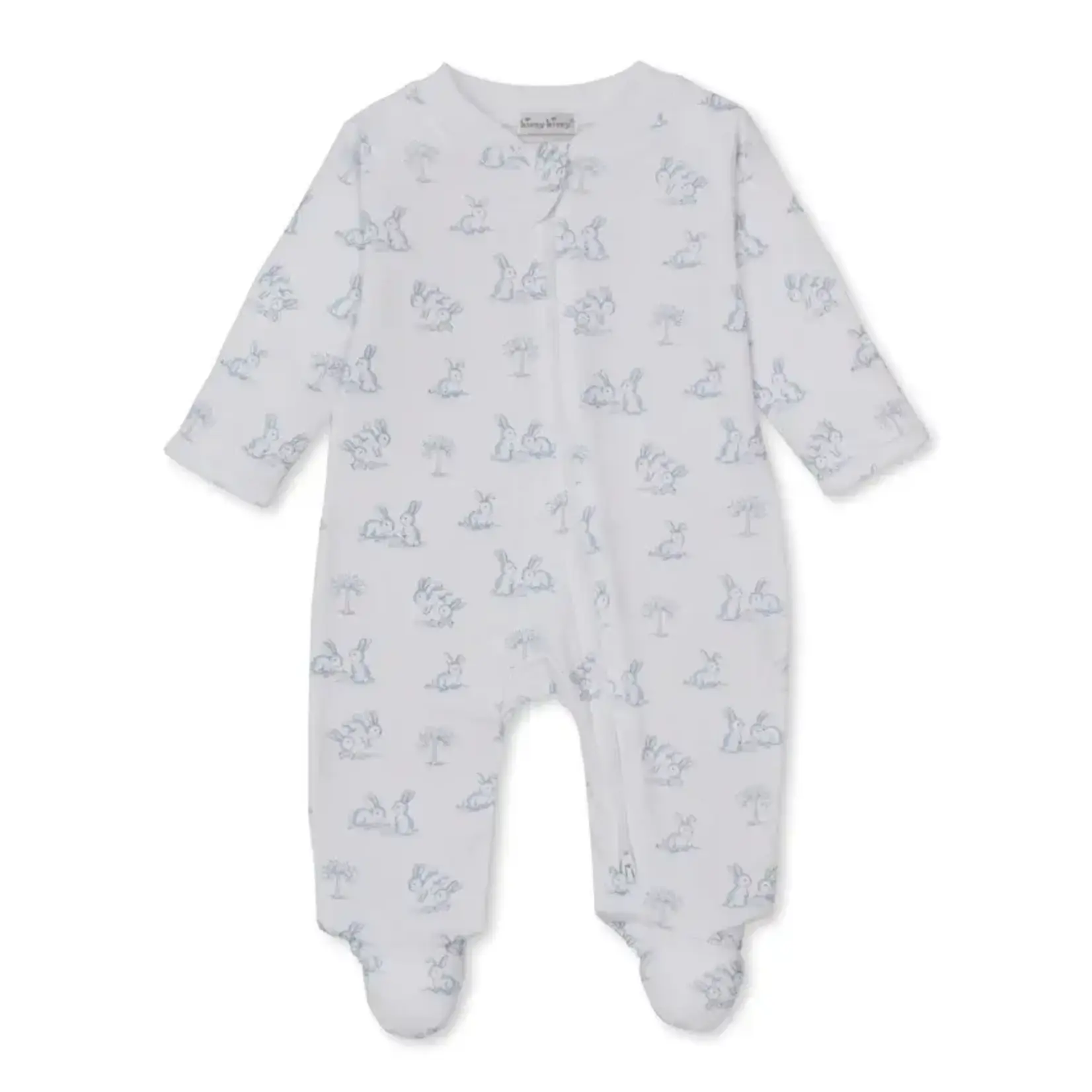 Kissy Kissy Kissy Kissy Light Blue Bunny Footie With Zip Footie