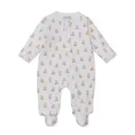 Kissy Kissy Kissy Kissy Tan Bear Footie With Zipper