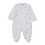 Kissy Kissy Kissy Kissy Silver Nightfall Footie With Zipper