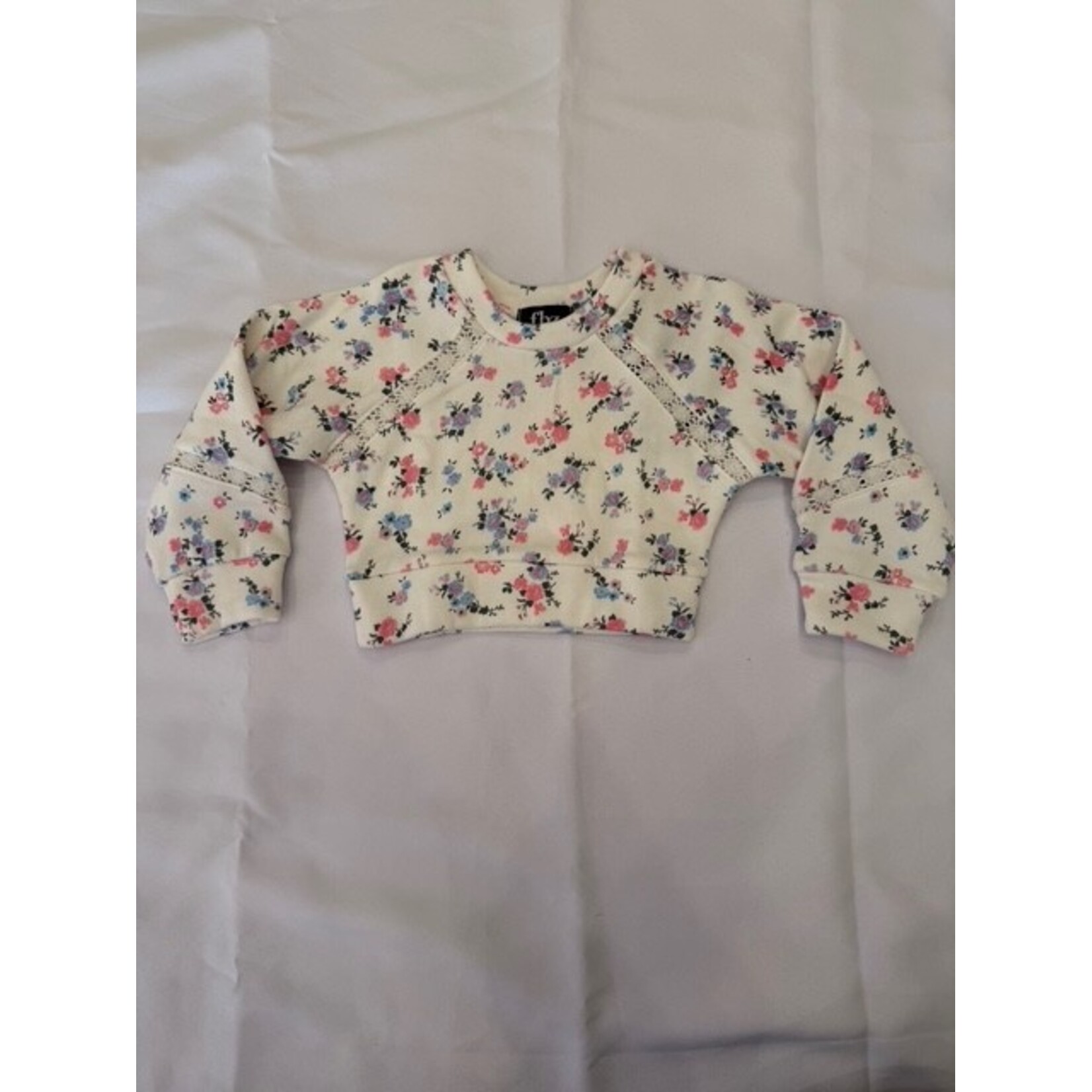 Flowers By Zoe Flowers By Zoe Off White Sara Print Sweatshirt