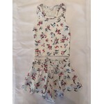 Flowers By Zoe Flowers By Zoe Off White Sara Print Top And Short Set