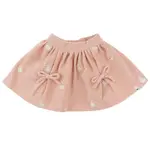 Oh Baby! Oh Baby Pale Pink Bunnies Embroidered Corduroy Bows Pippa Skirt