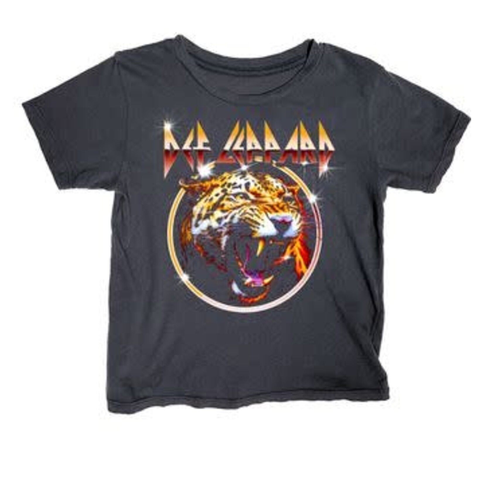 Rowdy Sprout Rowdy Sprout Washed Black Def Leppard Roar S/S Tee