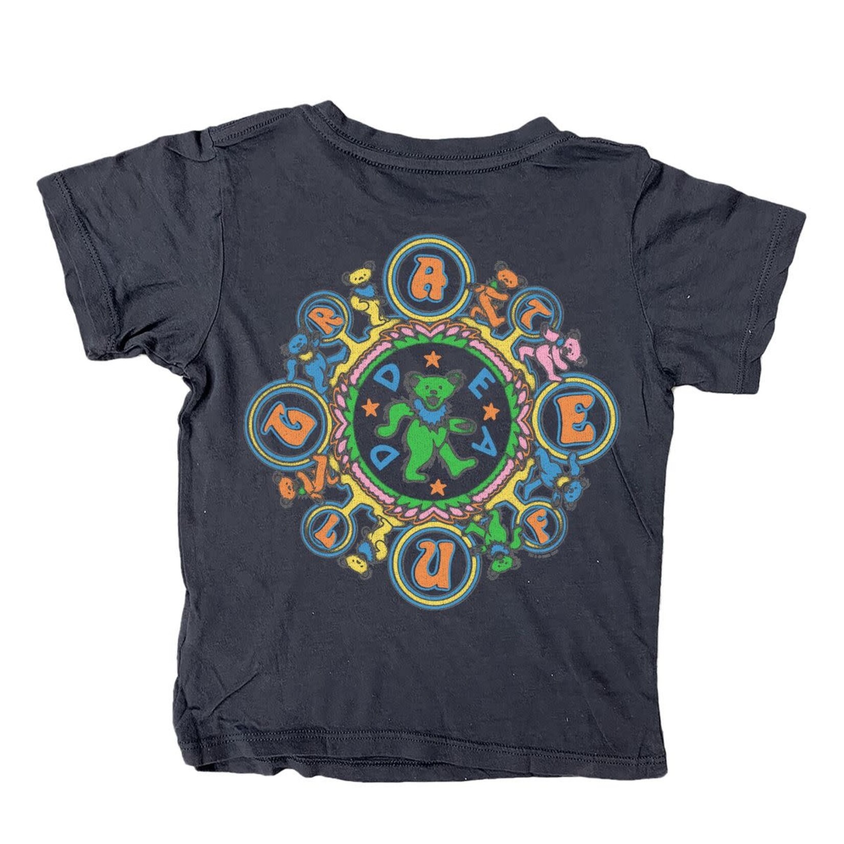 Rowdy Sprout Rowdy Sprout Washed Black Grateful Dead Kaleidoscope Bears s/s T-Shirt