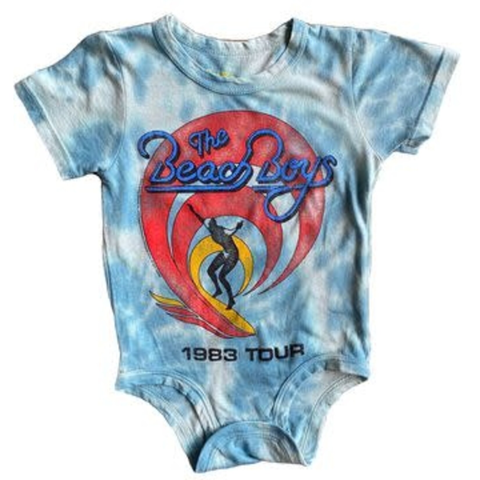 Rowdy Sprout Rowdy Sprout Tie Dye Beach Boys Tie Dye Wave Onesie