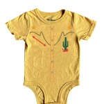 Rowdy Sprout Rowdy Sprout Sunset Cowboy lapel Onesie