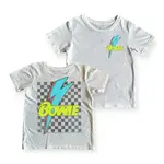 Rowdy Sprout Rowdy Sprout Vintage White Bowie Checker S/S Tee