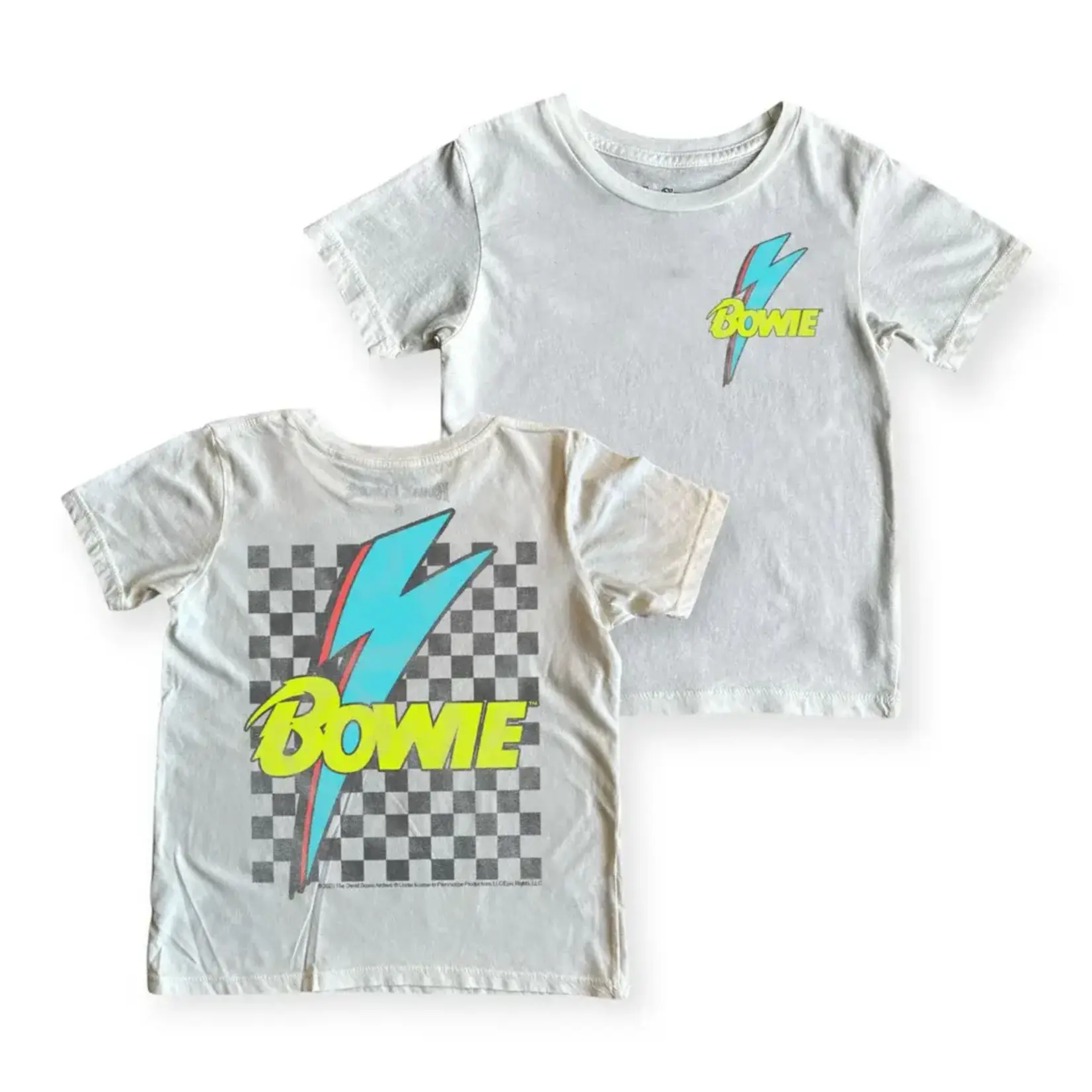 Rowdy Sprout Rowdy Sprout Vintage White Bowie Checker S/S Tee