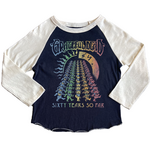 Rowdy Sprout Rowdy Sprout Vintage Black/White Grateful Dead 60 Year Raglan L/S Top