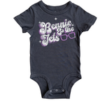 Rowdy Sprout Rowdy Sprout Vintage Black Elton John Bennie & the Jets S/S Onesie