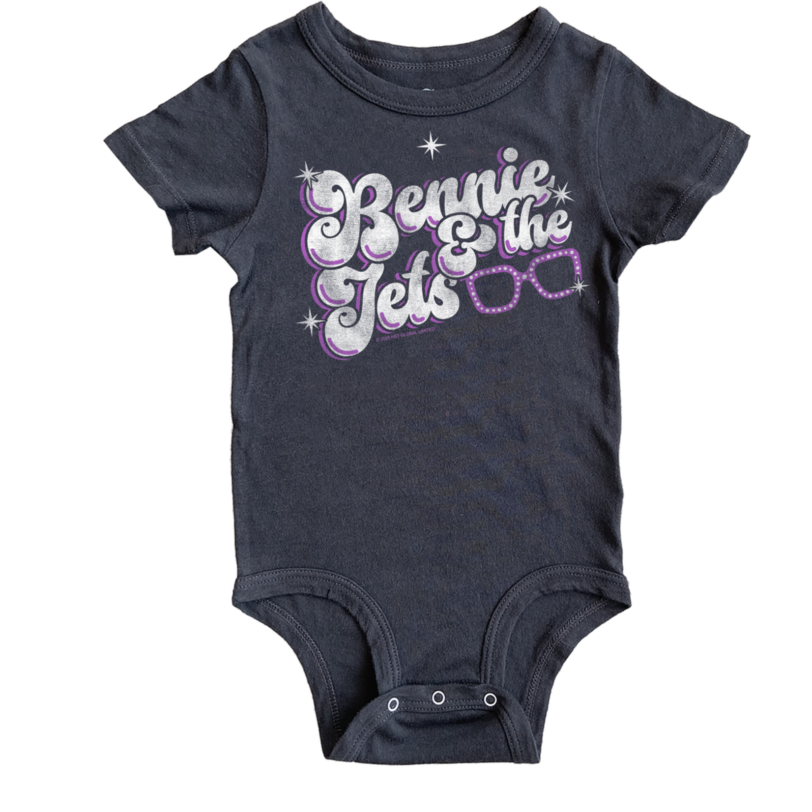 Rowdy Sprout Rowdy Sprout Vintage Black Elton John Bennie & the Jets S/S Onesie