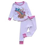 Rowdy Sprout Rowdy Sprout Pink/Fuchsia Grateful Dead Rainbow Bears Bamboo Pj Set
