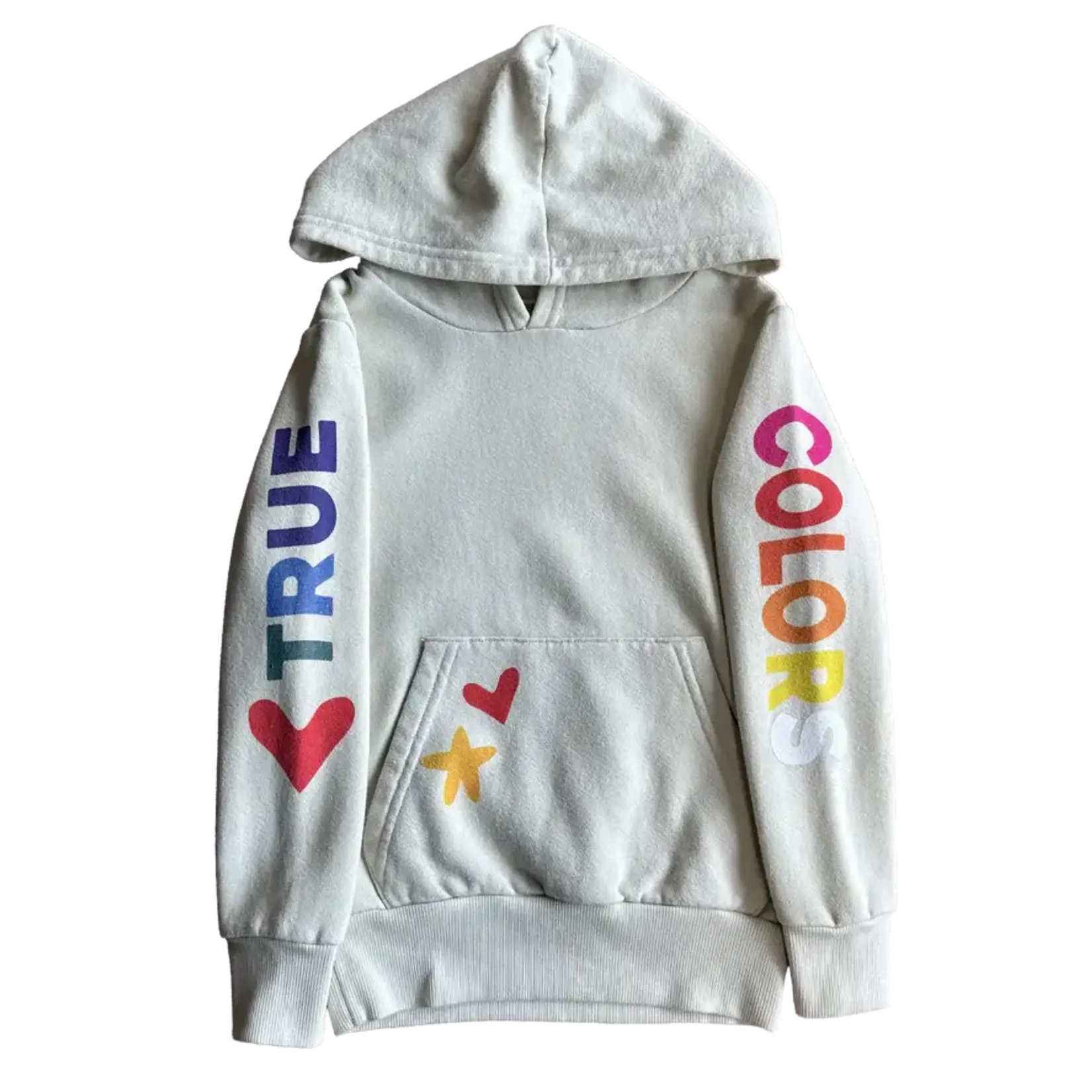 Rowdy Sprout Rowdy Sprout Bone White True Colors Hoodie