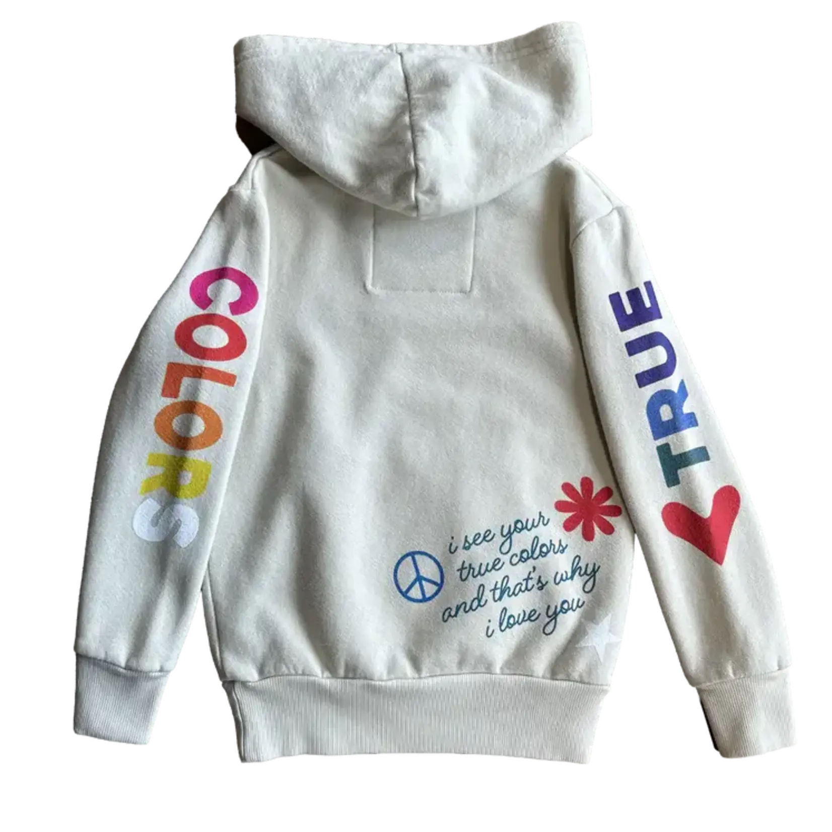 Rowdy Sprout Rowdy Sprout Bone White True Colors Hoodie