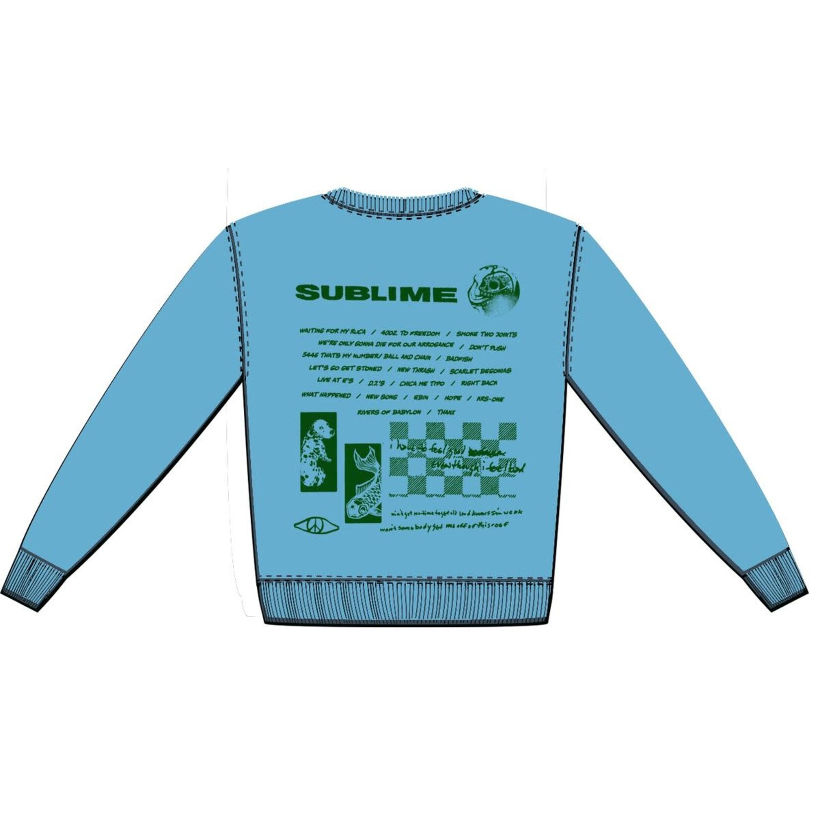 Rowdy Sprout Rowdy Sprout Blue Sky Sublime Crew Sweatshirt