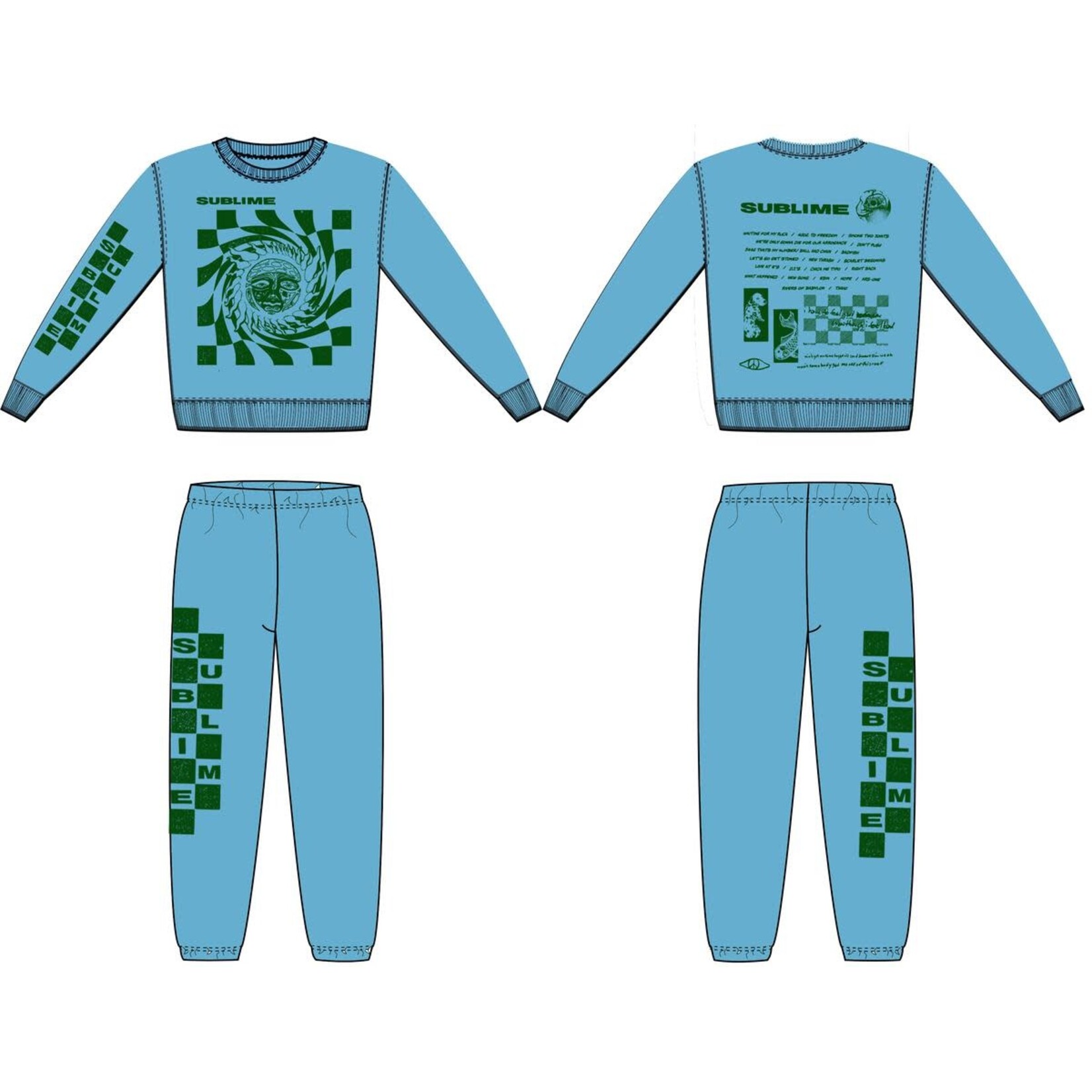 Rowdy Sprout Rowdy Sprout Blue Sky Sublime Crew Sweatshirt