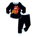 Rowdy Sprout Rowdy Sprout Black/White Rolling Stones Bamboo Pj Set