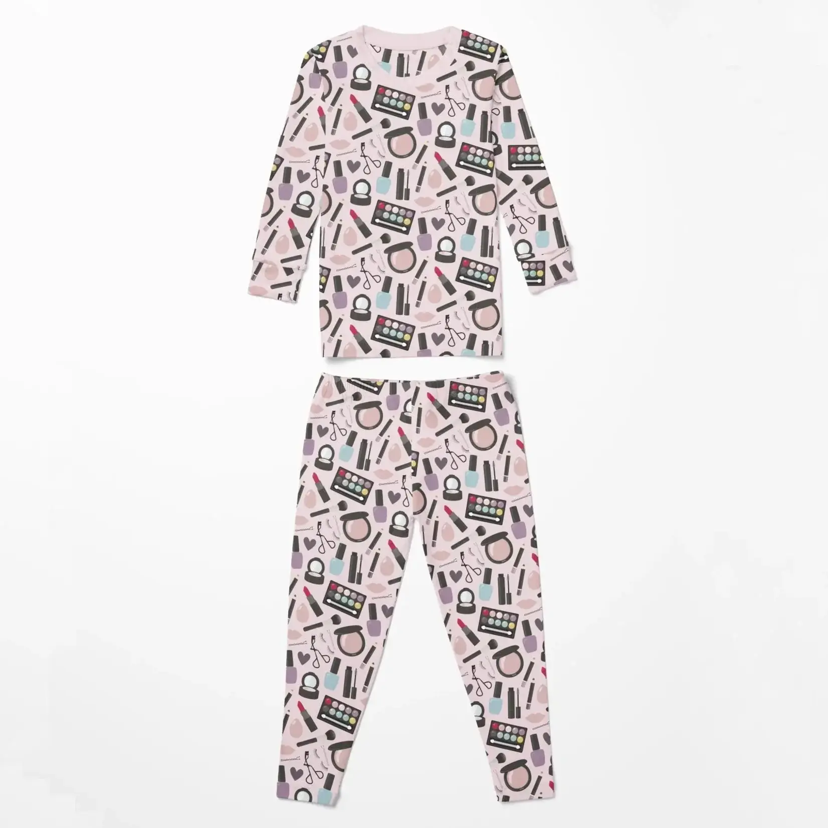 KicKee Pants Kickee Pants Mama's Makeup Print Long Sleeve Pajama Set