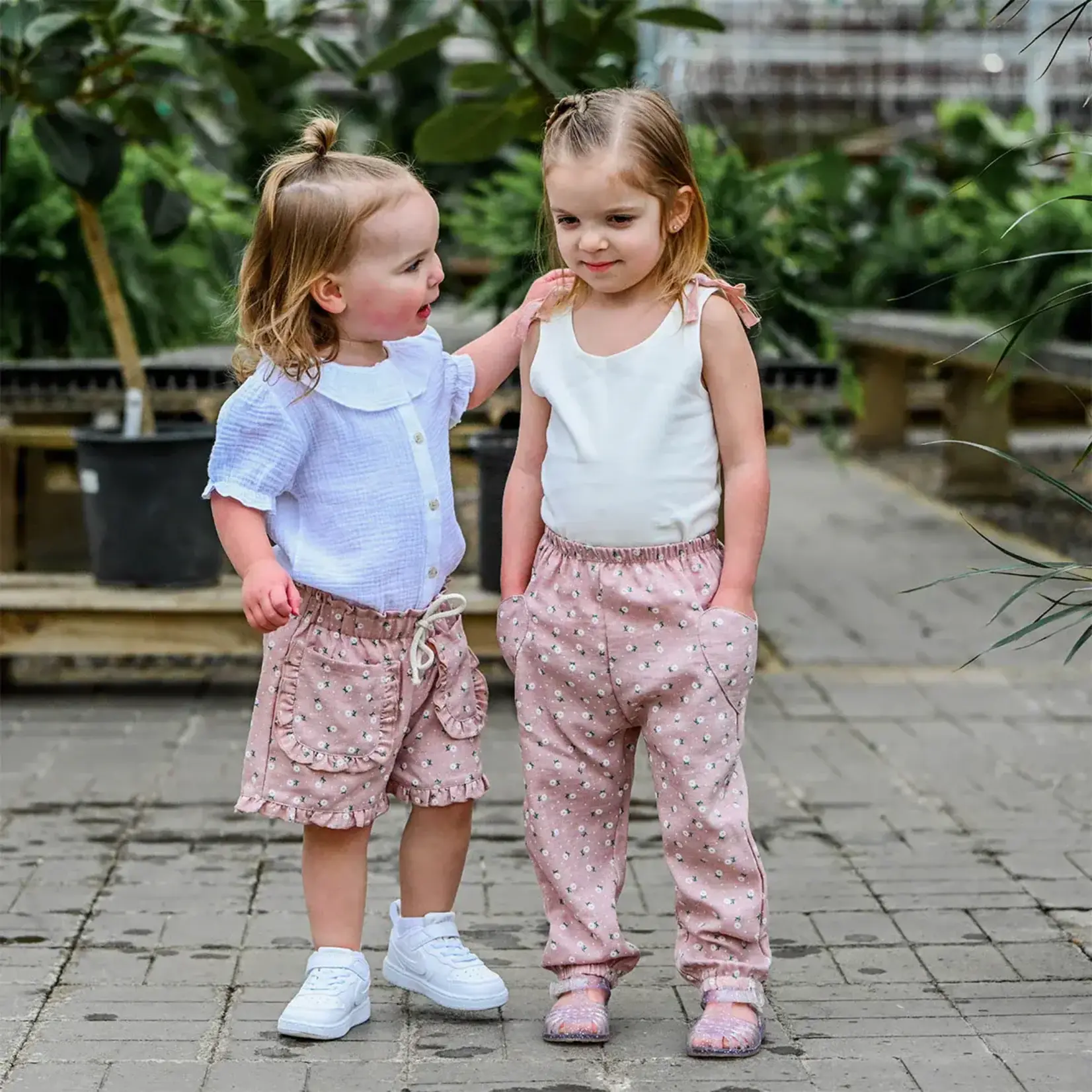 Oh Baby! Oh Baby Blush Sunburst Heart Side Pocket Pant