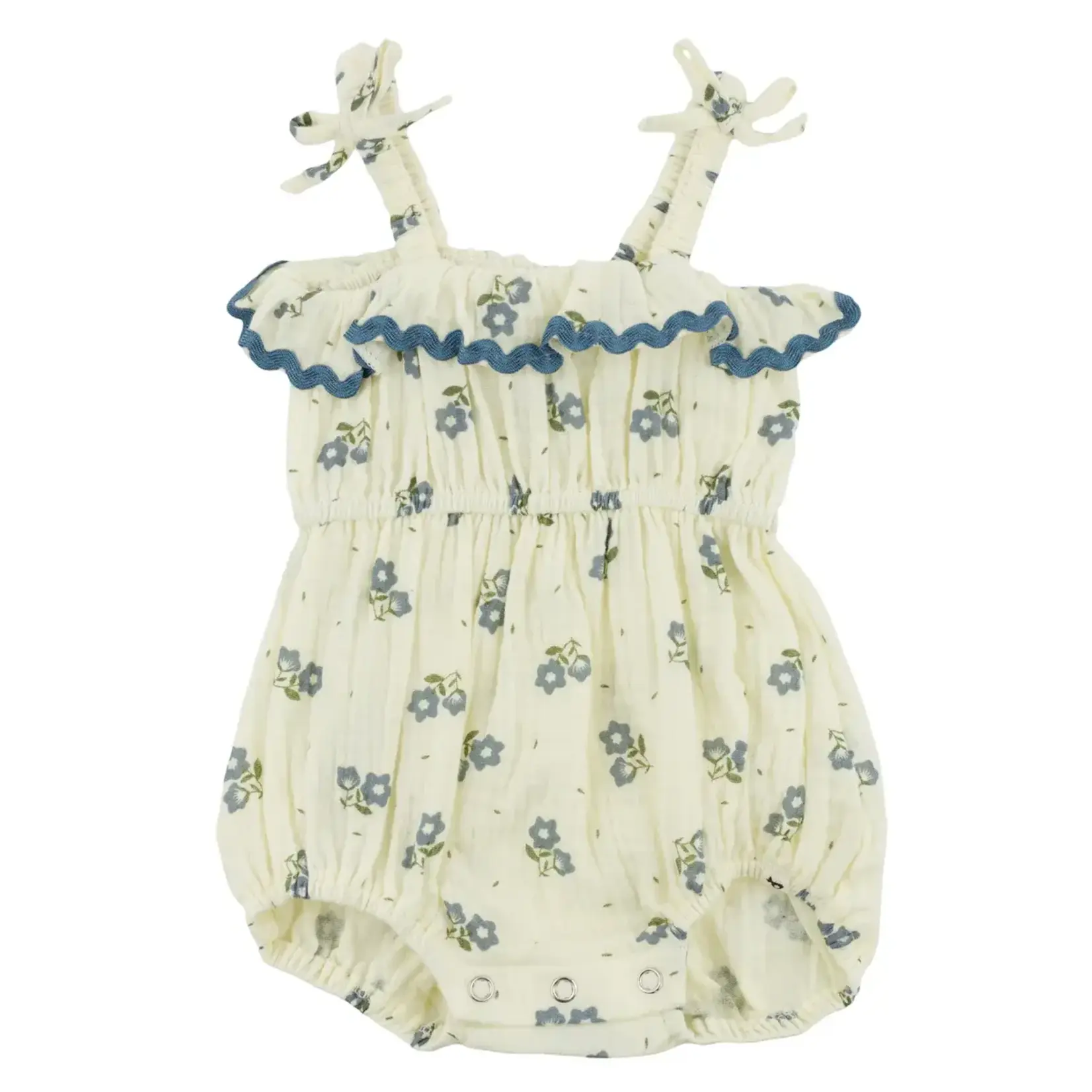Oh Baby! Oh Baby Indigo Bellflower Harriet Romper