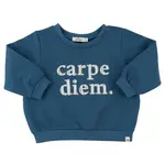 Oh Baby! Oh Baby French Blue Carpe Diem Brooklyn Boxy Sweatshirt