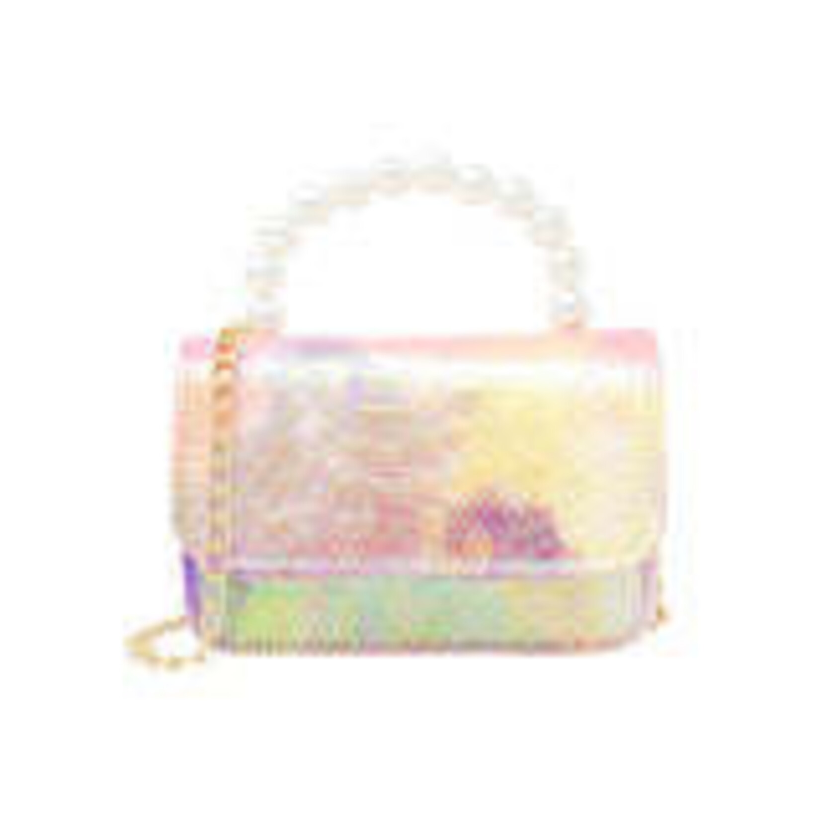 Zomi Gems Zomi Gems Tie Dye Crocodile Pearl Handbag