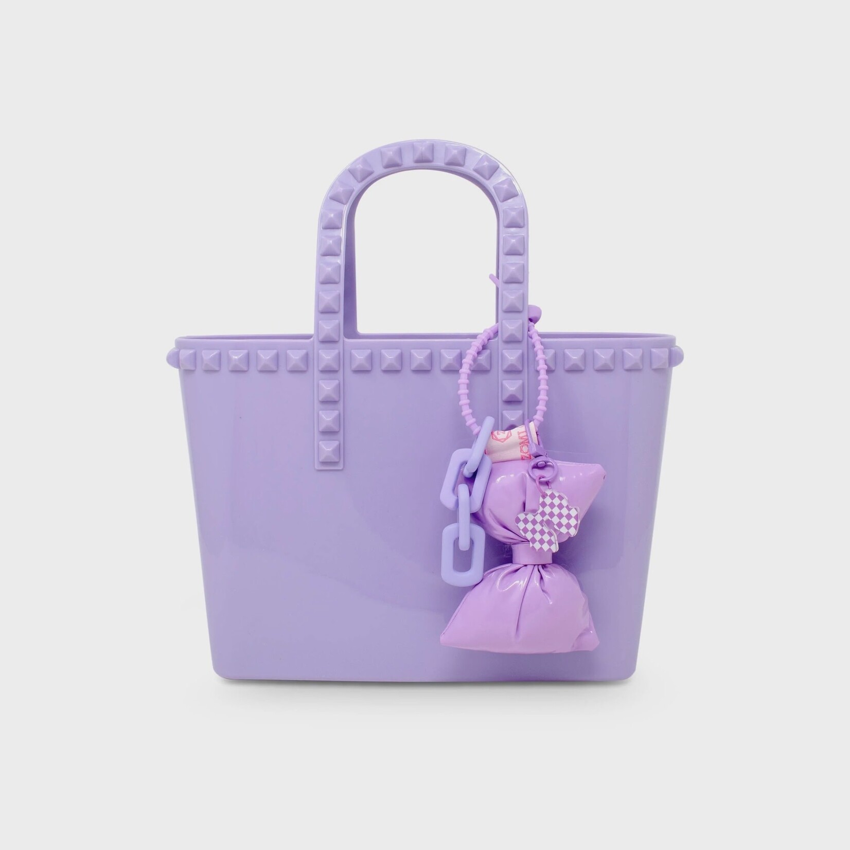 Zomi Gems Zomi Gems Jumbo Jelly Stud Tote w/ Puffy Bow Charm