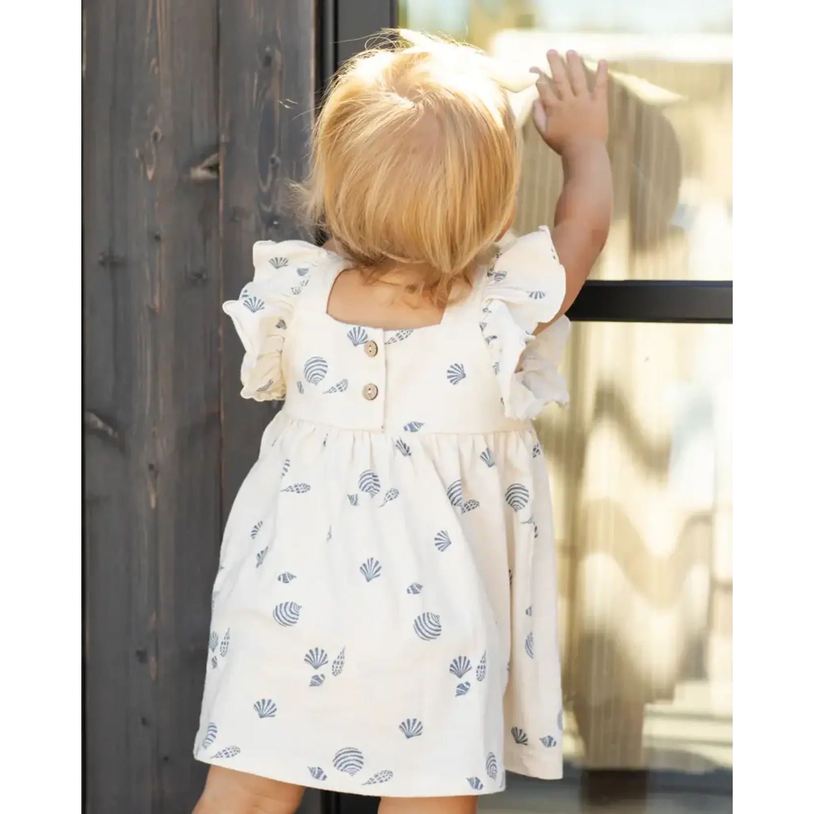 Rylee + Cru Rylee + Cru Natural Seashells Mariposa Dress