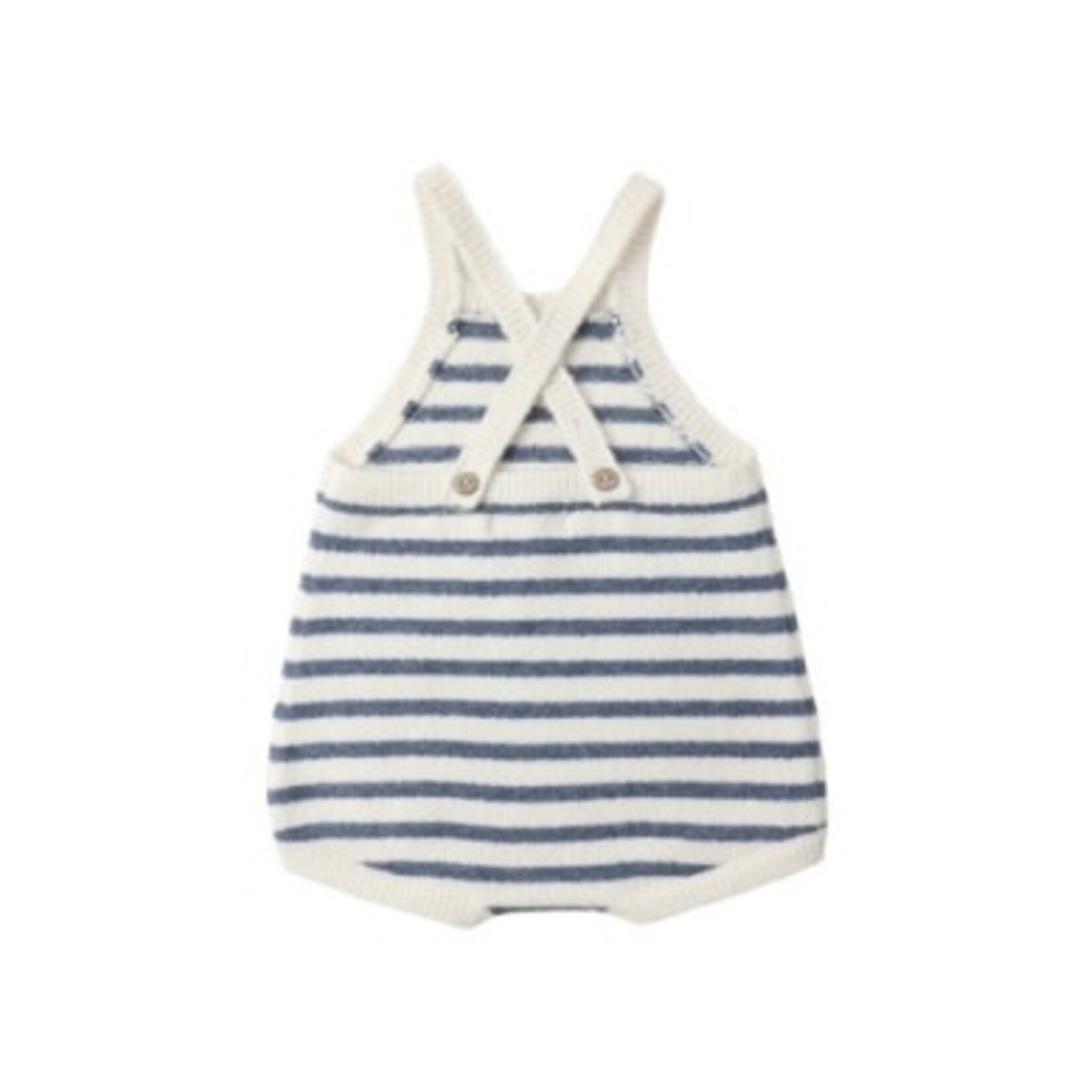 Rylee + Cru Rylee + Cru Marine Maritime Stripe Fisher Romper