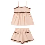 Rylee + Cru Rylee + Cru Blush Ric Rac Set
