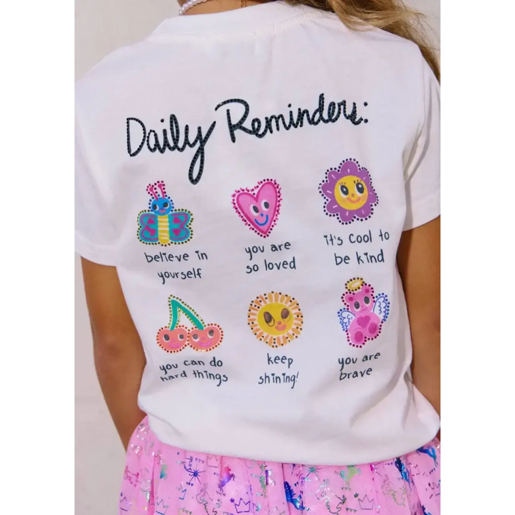 Lola & The Boys Lola & The Boys Rainbow Daily Reminders T-shirt