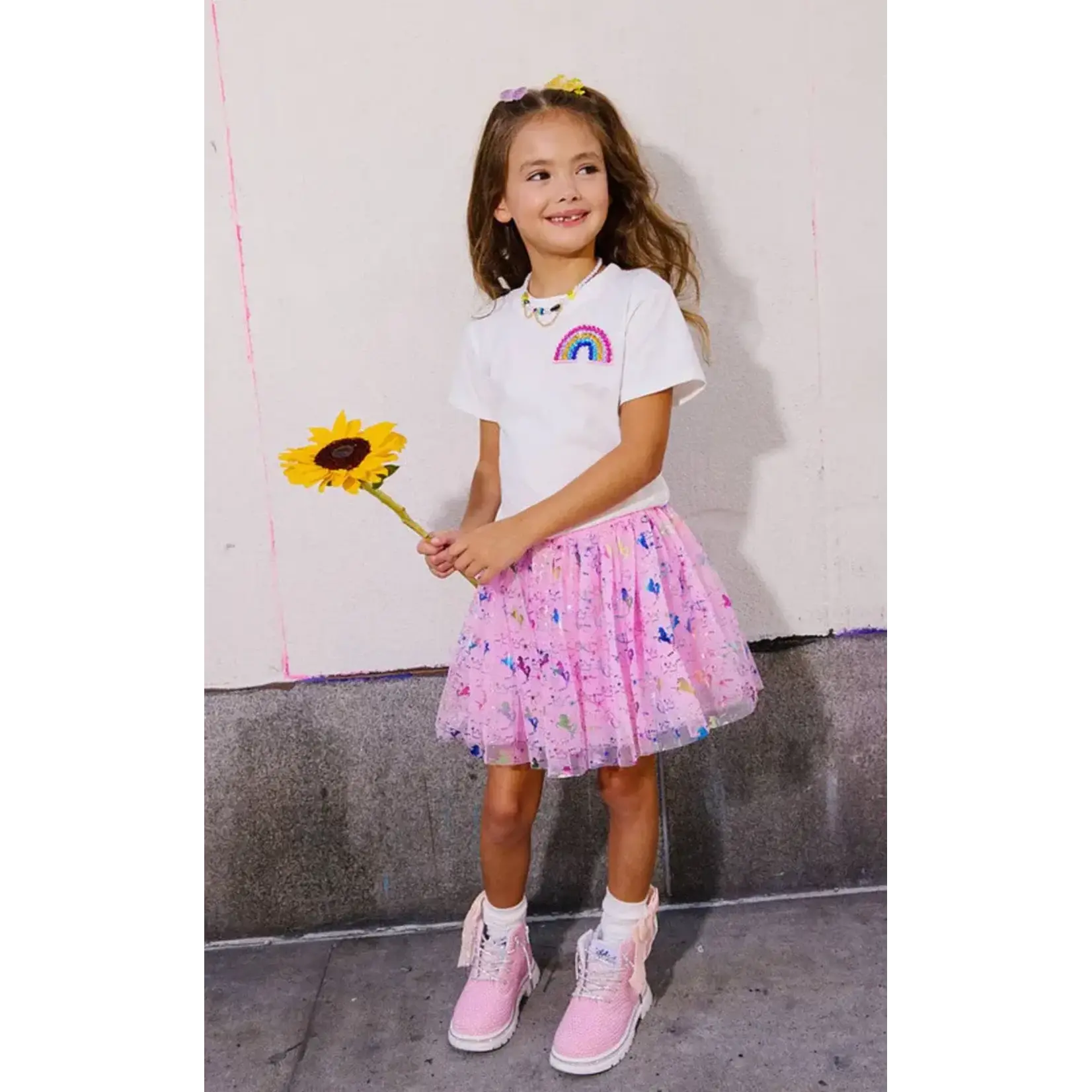 Lola & The Boys Lola & The Boys Rainbow Daily Reminders T-shirt