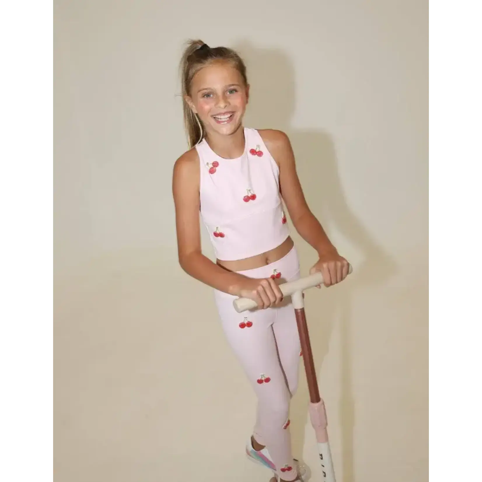 Lola & The Boys Lola & The Boys Cherry Beaded Athletic Set