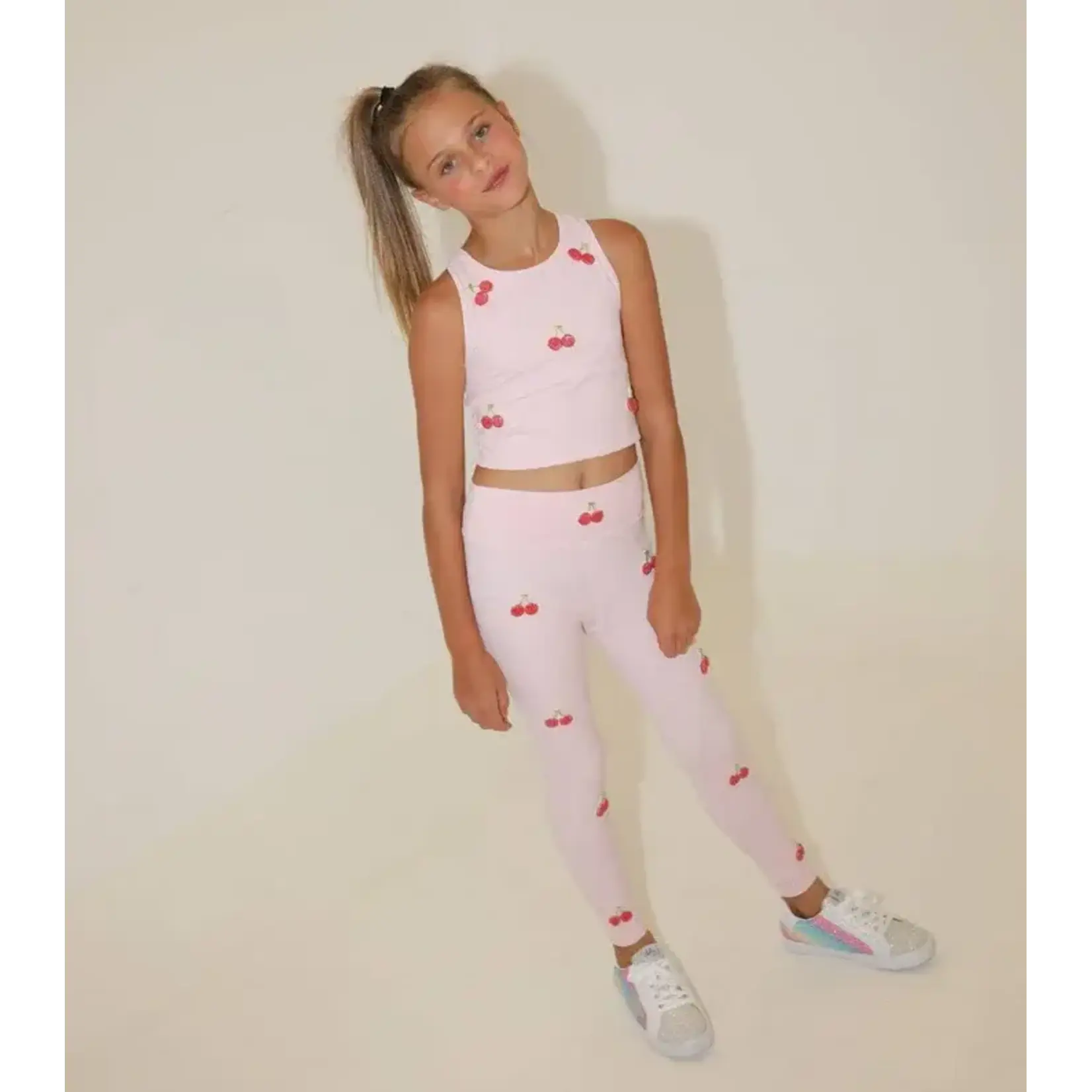 Lola & The Boys Lola & The Boys Cherry Beaded Athletic Set