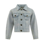Lola & The Boys Lola & The Boys Sparkle Bows Denim Jacket