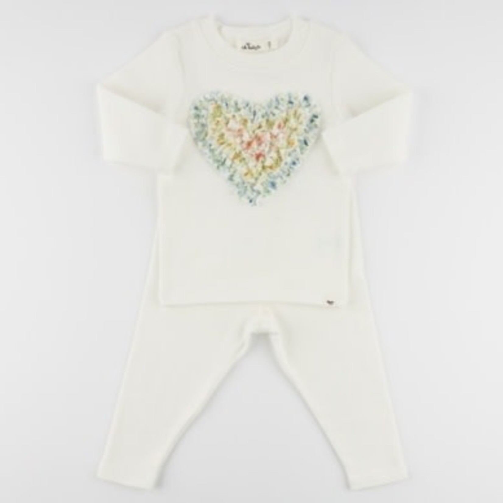 Oh Baby! Oh Baby Poppy Spring Ruffle Heart 2pc Set