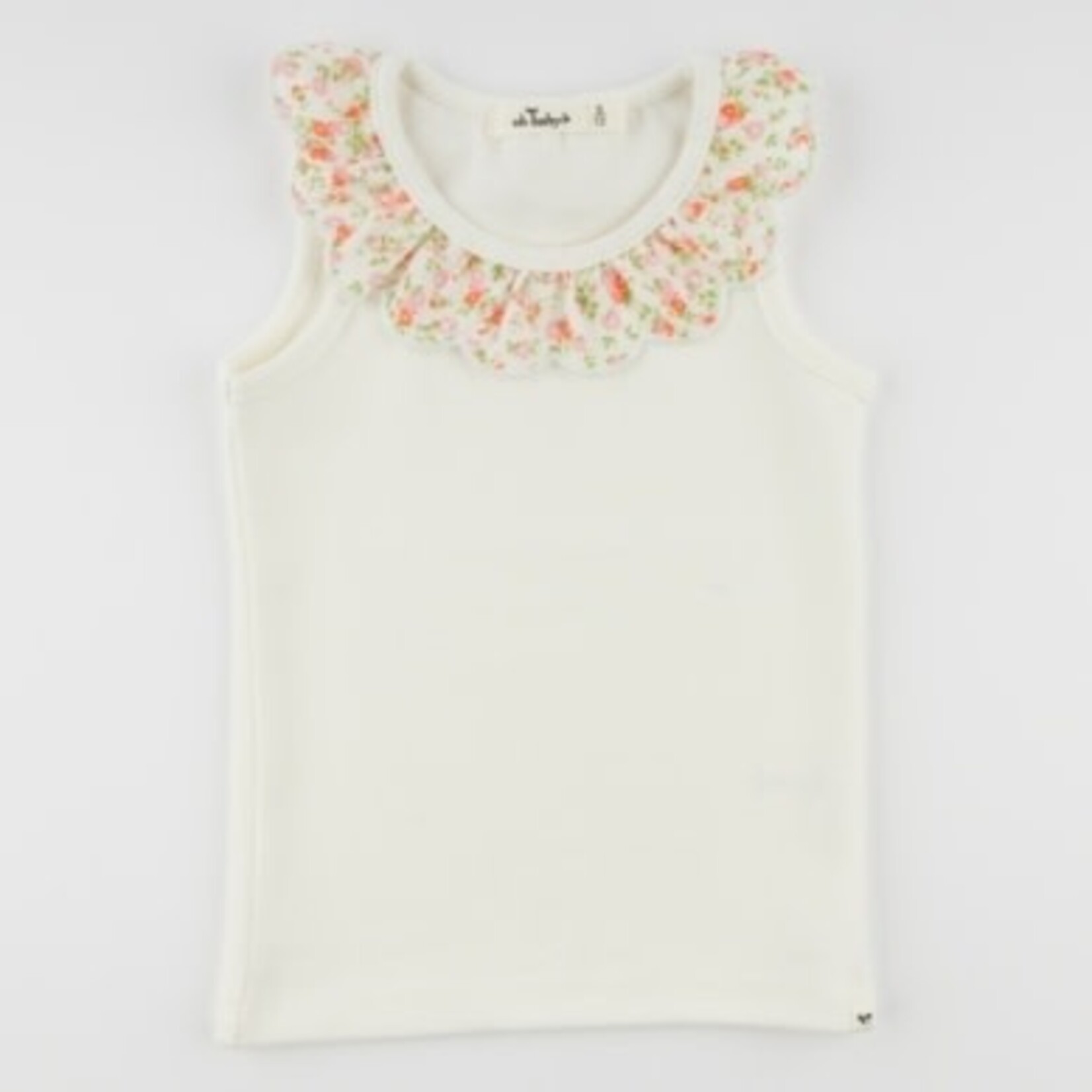Oh Baby! Oh Baby Oyster Poppy Sprig Blush Bella Collar Tank